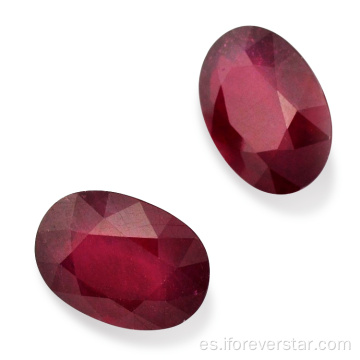 Venta al por mayor 10 * 8mm forma ovalada natural Ruby Mozambique